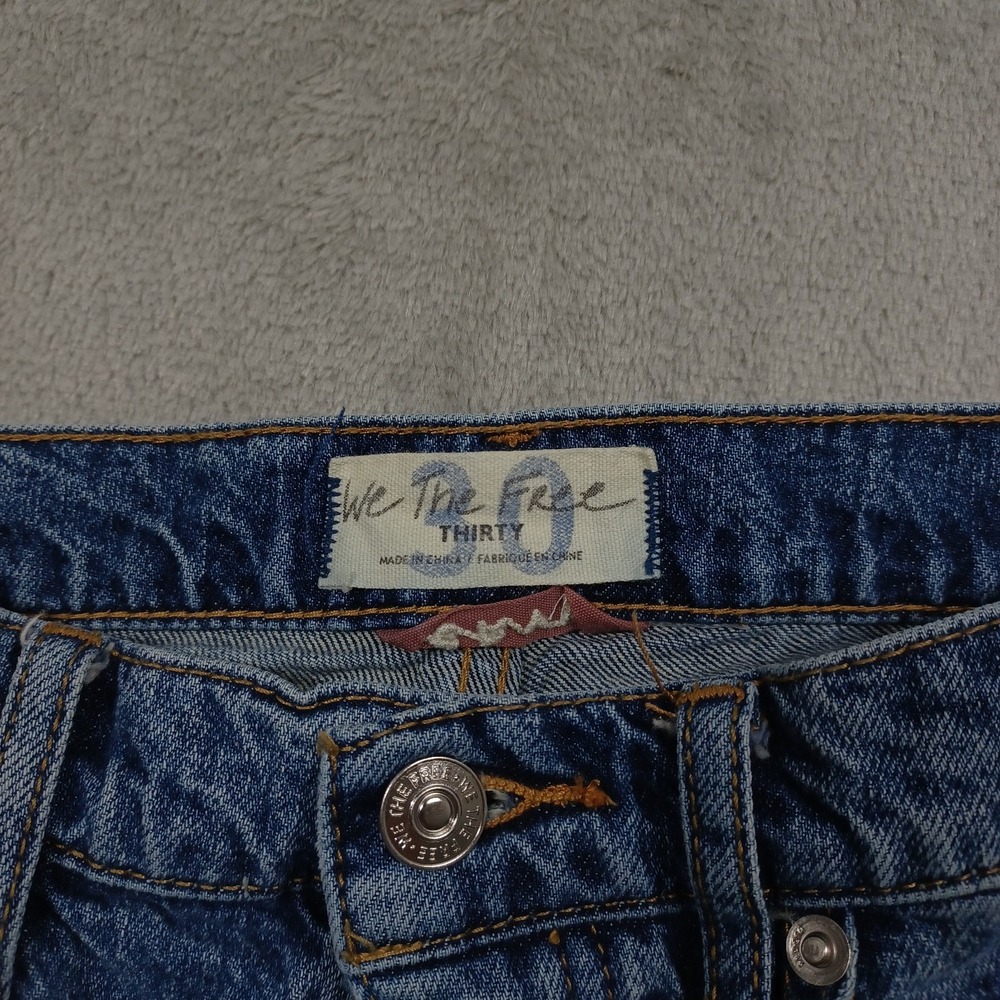 We The Free Blue Straight Leg Jeans - Picture 4 of 9